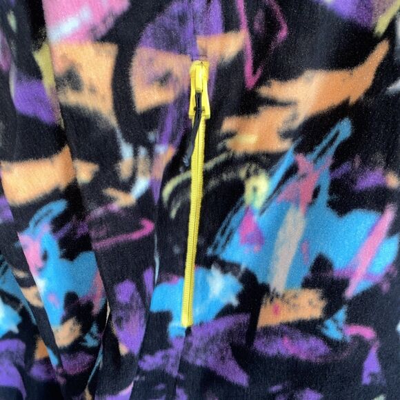 Chubbies Show Stopper Low Pile Fleece Quarter Zip Sweater S New 80s 90s Wild Art - Picture 4 of 9